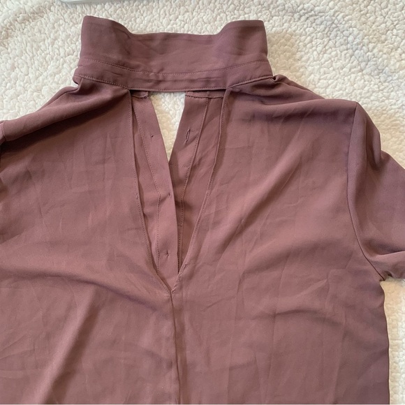 Dynamite Purple  Button Up Blouse - Picture 3 of 7